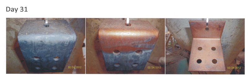 unpainted metal corrosion protection