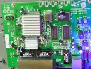 Circuit board under black light